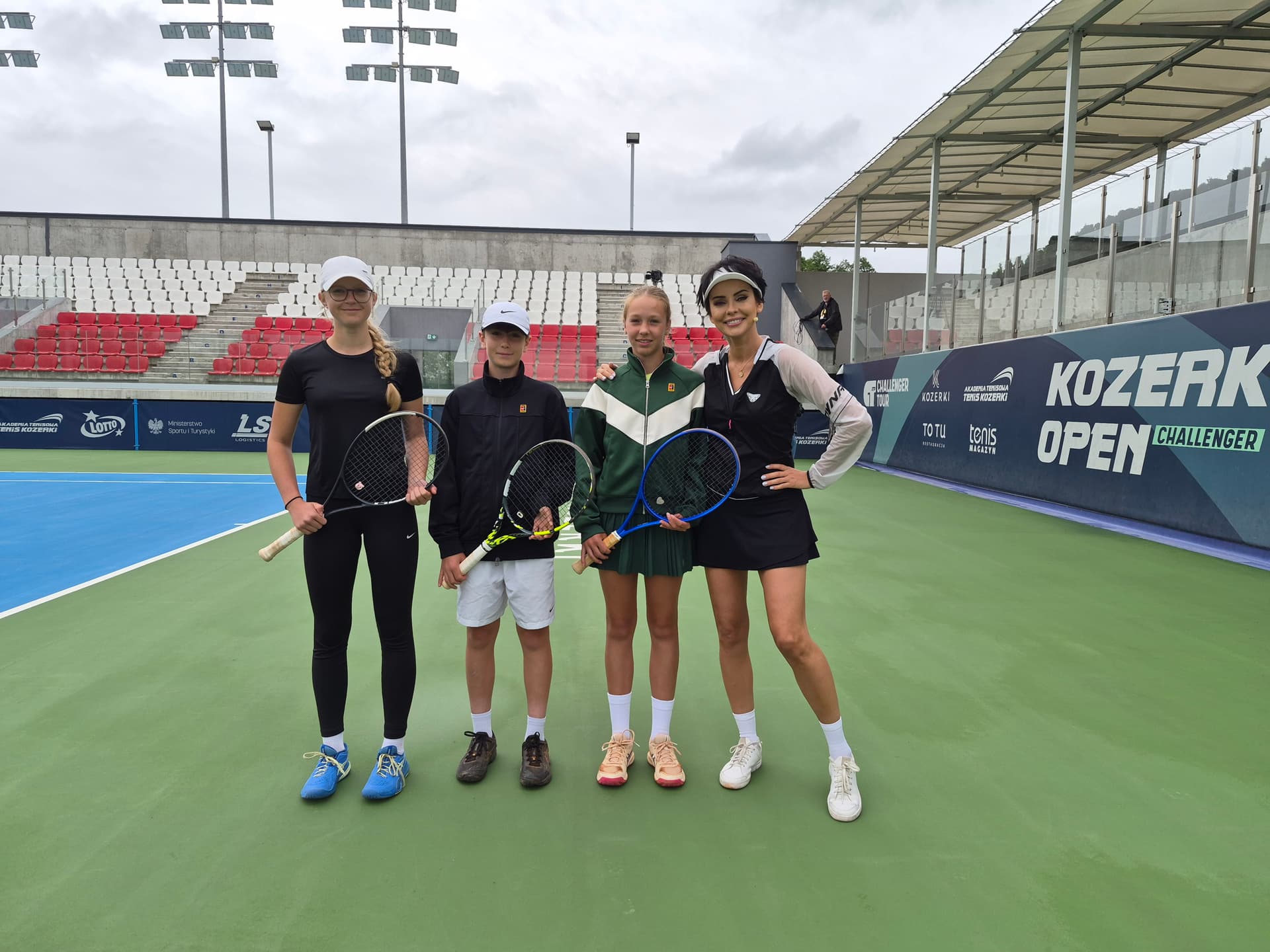 Dorota Gardias odwiedziła Tenis Kozerki. Trenowała na korcie, który już w sierpniu będzie areną Mazovia Open